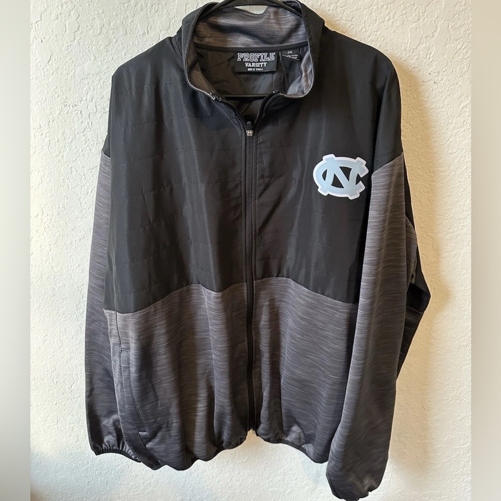 Men’s 2XL Profile Varsity Big & Tall North Carolina Tar Heels Full Zip Jacket